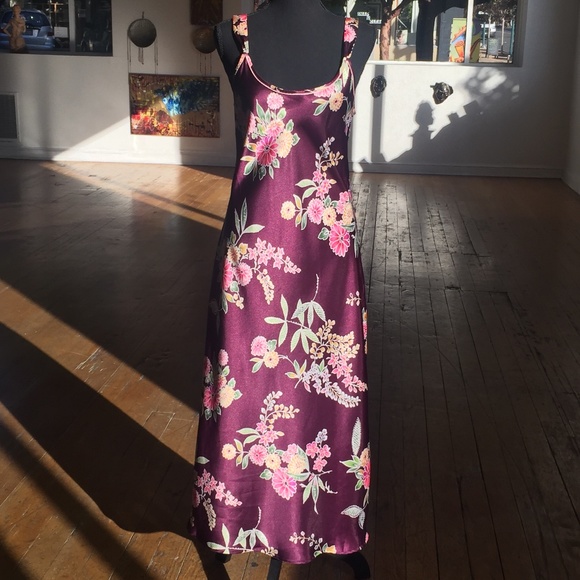 Morgan Taylor Other - Burgundy Floral Slip dress/ nightgown